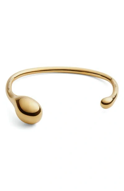 Bottega Veneta Frills Collar Necklace In Yellow Gold