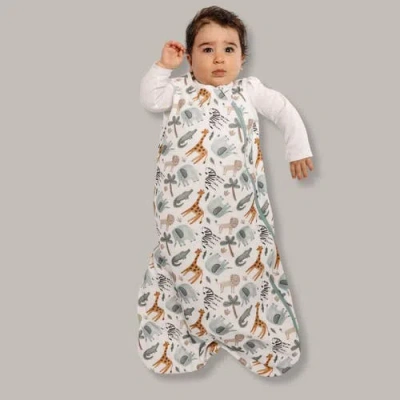 Norani Organic Sleep Sack With Added Insert For All Seasons In Safari Animals