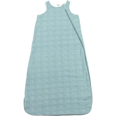 Norani Organic Sleep Sack With Added Insert For All Seasons In Green Stripes