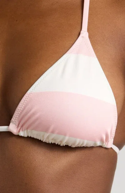 Solid & Striped The Iris Reversible Triangle Bikini Top In Gelato Stripe