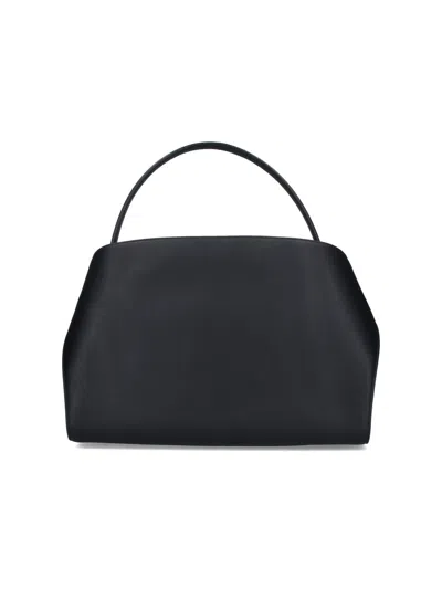 Ferragamo Structured Leather Shoulder Bag In Multi