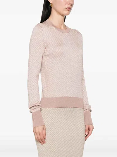 Fendi Ff-jacquard T-shirt In Multicolor