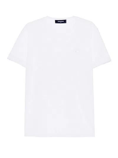 Dsquared2 Cool Fit Cotton T-shirt In White