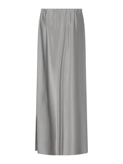Giorgio Armani Draped Design Maxi Length Skirts In Grey