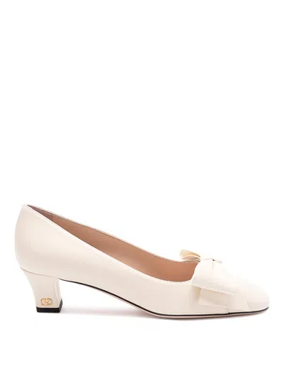 Valentino Garavani Bowow Pumps In Yellow