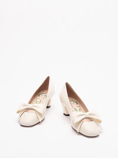 Valentino Garavani Bowow Pumps In Yellow