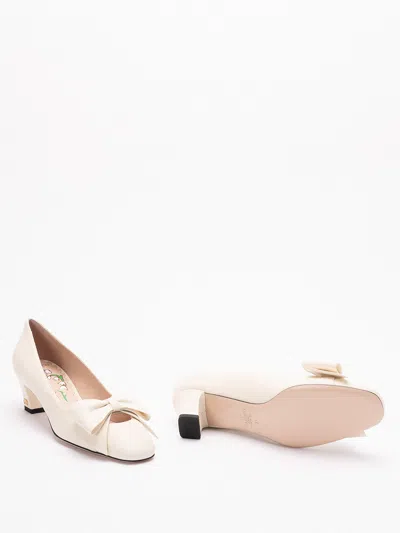 Valentino Garavani Bowow Pumps In Yellow