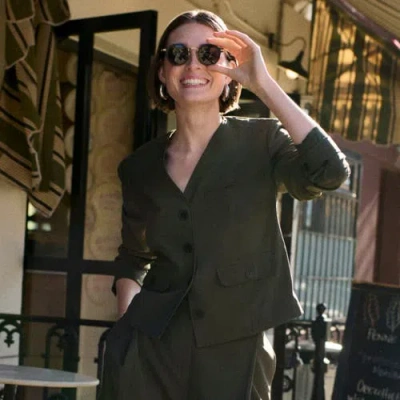 M.m.lafleur Ayla Travel Jacket In Olive