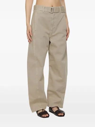 Lemaire High-rise Curved Jeans In 中性色