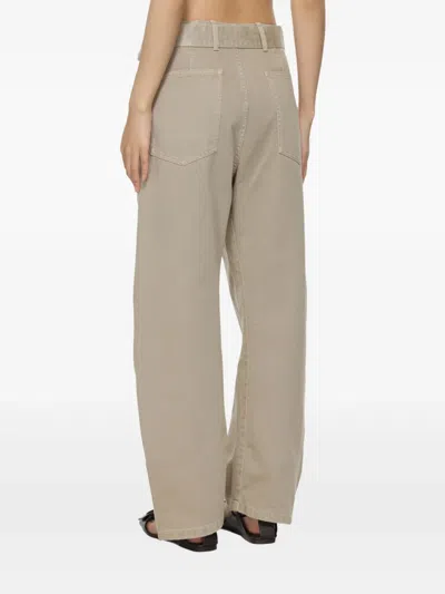 Lemaire High-rise Curved Jeans In 中性色