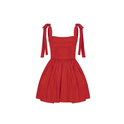 Nazli Ceren Sibby Mini Dress In Rouge In Red