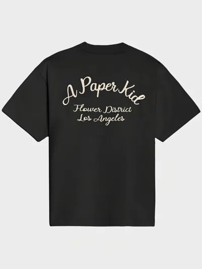 A Paper Kid Crew Neck Graphic Print Short Sleeves