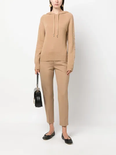 S Max Mara Slim-fit Cropped Pants In Neutrals