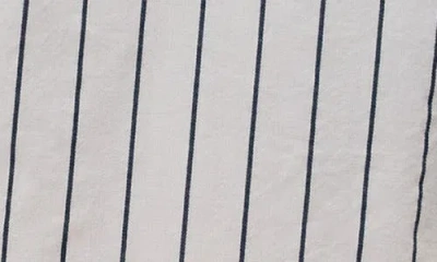 Michael Stars Cleo Notch Neck Top In Navy Stripe