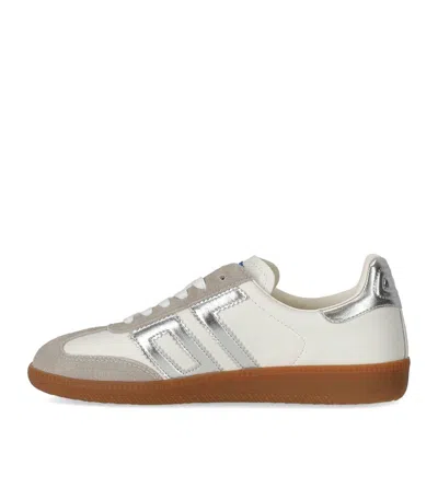 Back70 Cloud Metallic Silver Sneaker In White