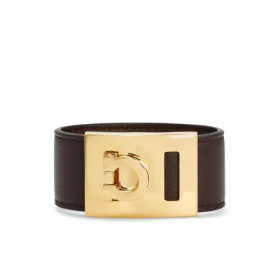 Ferragamo Brown  Gold Bracelets
