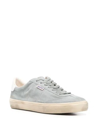 Golden Goose Deluxe Brand Soft Suede Sneakers With Vintage Detailing In Grey