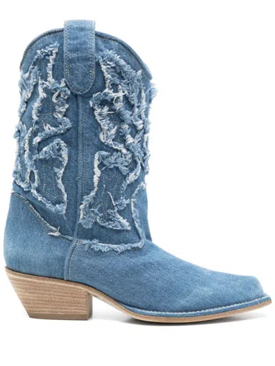 Shop Vic Matie Boots In Sea Blue