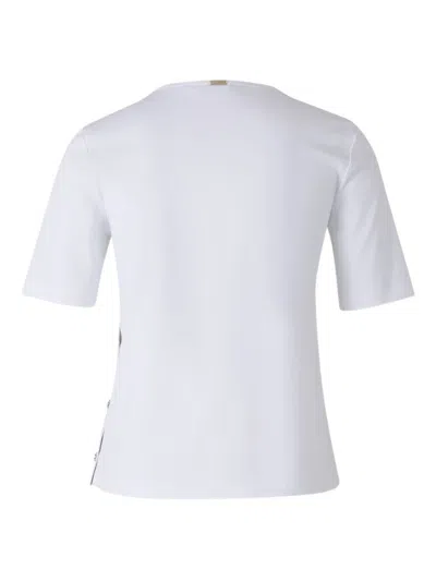 Herno Structured Short-sleeve Top In White