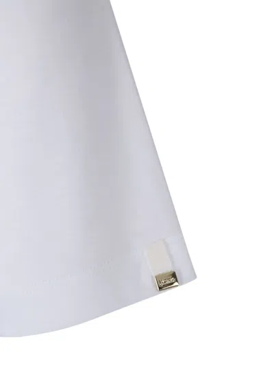 Herno Structured Short-sleeve Top In White