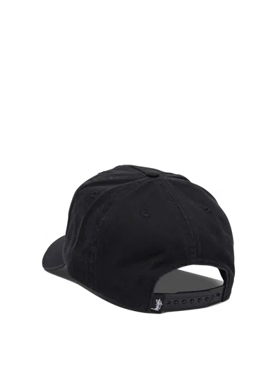 Stussy Logo-embroidered Baseball Cap In Black