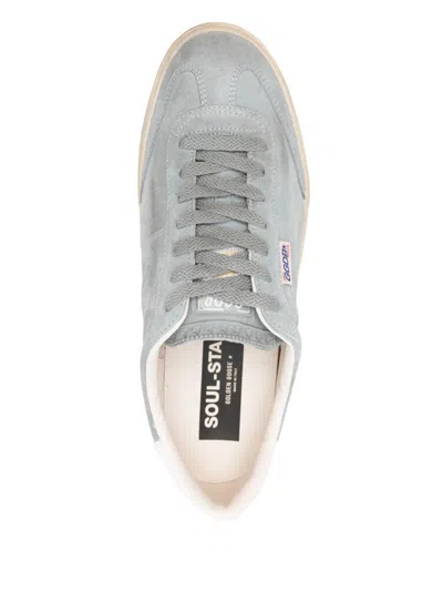 Golden Goose Deluxe Brand Soft Suede Sneakers With Vintage Detailing In Grey