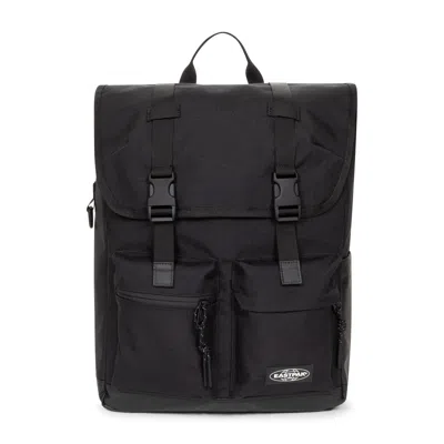 Eastpak Medium Icon Topload Buckle-fastening Flap Backpack In Black