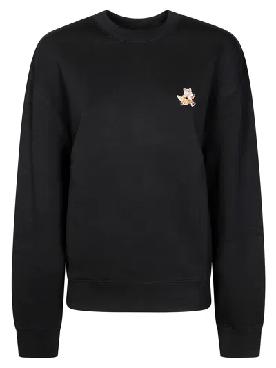 Maison Kitsuné Maison Kitsune "speedy Fox Comfort Fit Sweat In Black