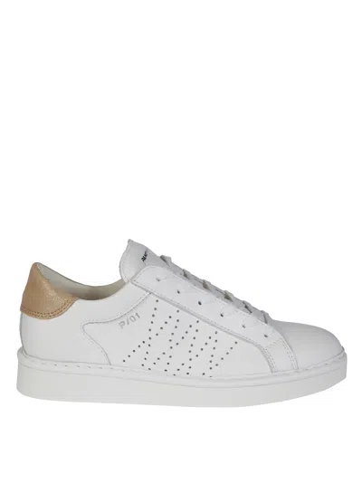 Pànchic Panchic Lace Up Shoe Leather In White