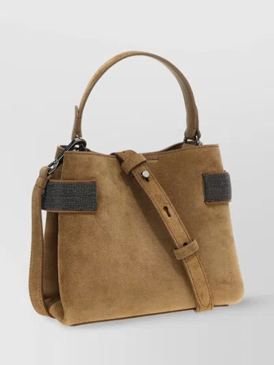 Brunello Cucinelli 'small Handbag With Adjustable Strap And Embellished Details'