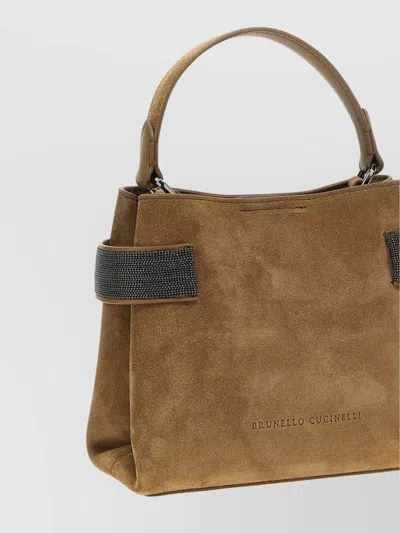 Brunello Cucinelli 'small Handbag With Adjustable Strap And Embellished Details'