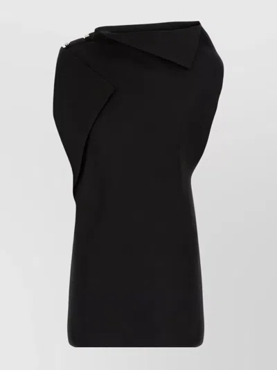 Jacquemus La Mini Robe Trapeze Mini Dress In Black