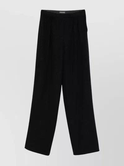 Emporio Armani Technical-cady Trousers With Elasticated Waistband