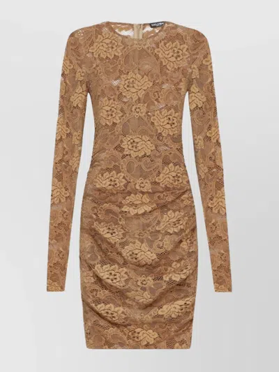 Dolce & Gabbana Short Floral Lace Dress