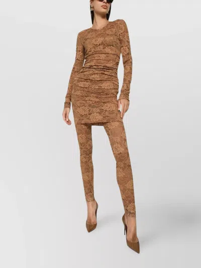 Dolce & Gabbana Short Floral Lace Dress