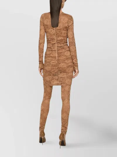 Dolce & Gabbana Short Floral Lace Dress