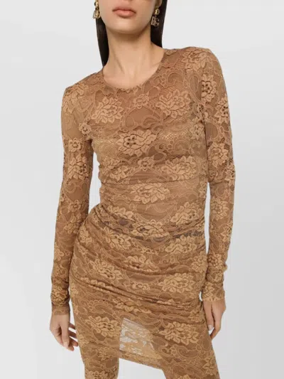 Dolce & Gabbana Short Floral Lace Dress