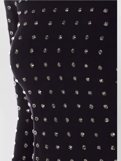 Sportmax Crystal Embellished Long Sleeve Top