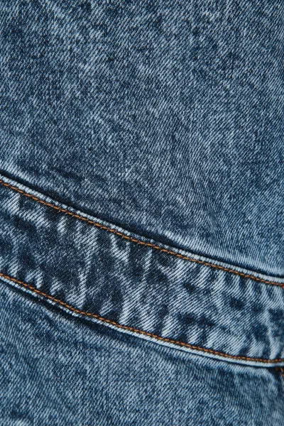 Alaïa Spiral Denim Trench In Bleu Neige