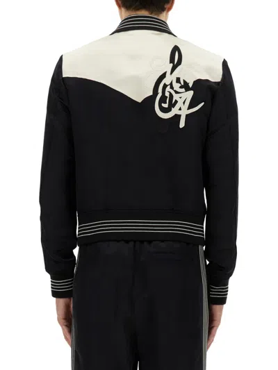 Amiri Ma Music Note Blouson In Black