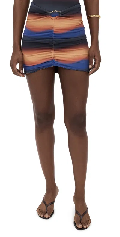 Nomads Reef Swim Skirt Sundown Print In Sundown Print