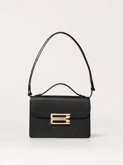 Victoria Beckham Shoulder Bag With Adjustable Strap And Gold-tone Hardware In Black