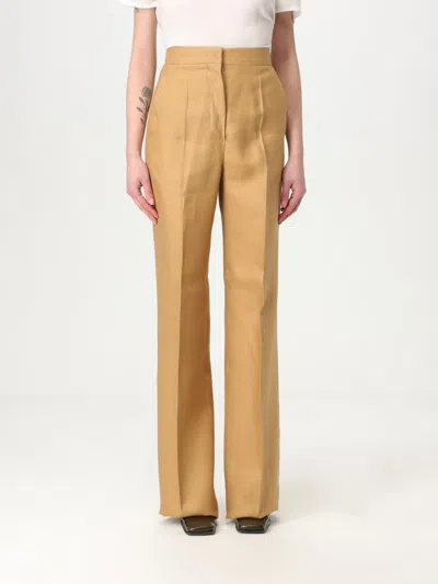 Max Mara Pants  Woman Color Brown In Brown