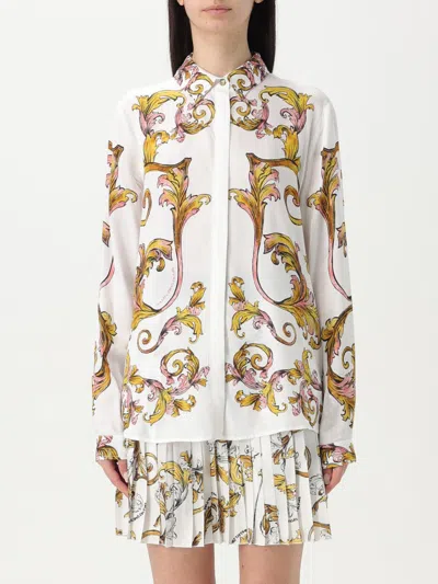 Versace Jeans Couture Outline Barocco Shirt In White