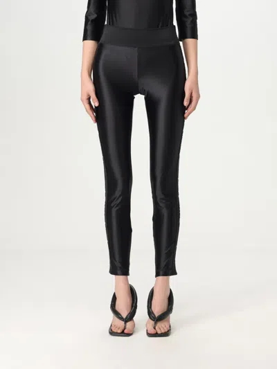 Versace Jeans Couture "tape" Leggings In Black