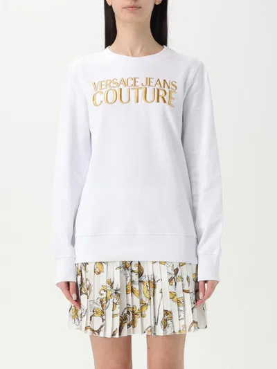 Versace Jeans Couture Sweatshirt With Logo In White