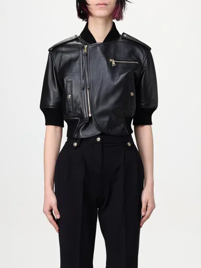 Versace Jeans Couture Jacket  Woman Color Black In Black