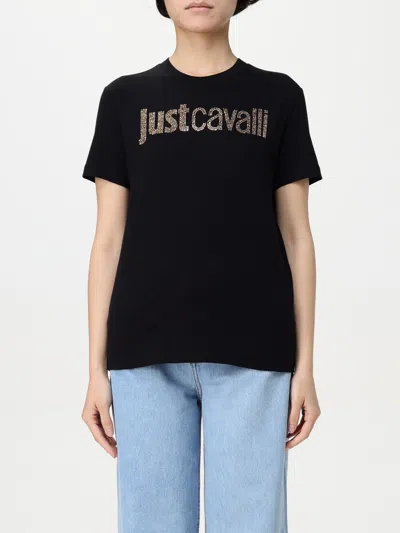 Just Cavalli Logo T-shirt In Black