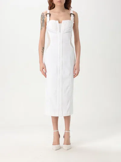 Versace Jeans Couture Dress  Woman Color White In White