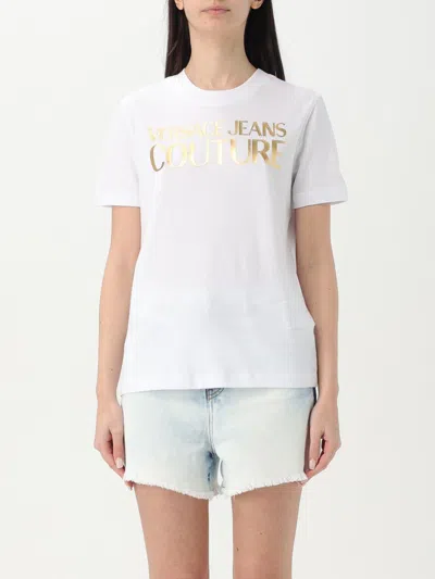 Versace Jeans Couture Logoed T-shirt In White